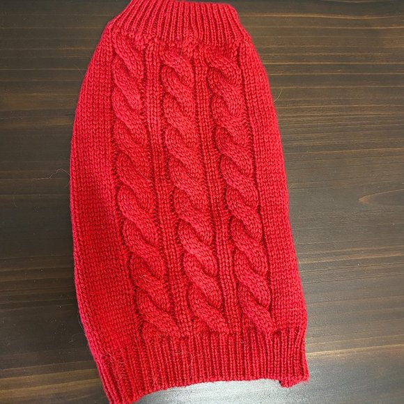 Other - Frisco Dog Cable Knitted Sweater Red Size: XS